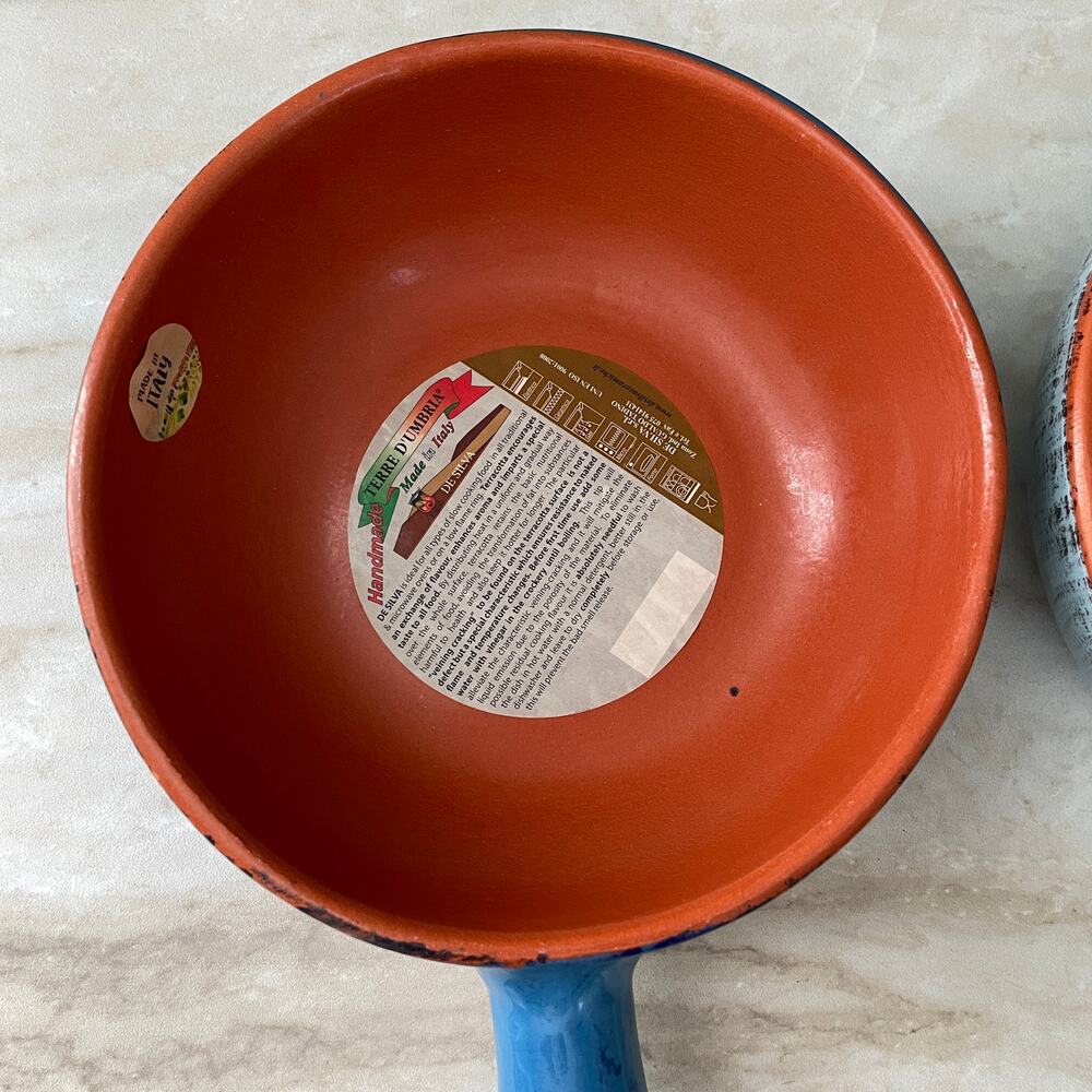 Vintage Set of De Silva Terracotta Soup Dishes - Made in Italy 1980s Bakeware - Picture 10 of 10